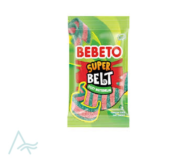 BEBETO SUPER BELTS FIZZY WATERMELON 135g